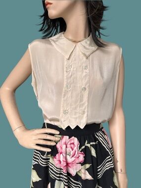 Antique 1920s Sleeveless Blouse